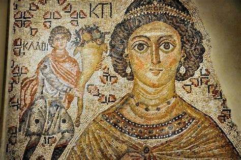 Roman Mosaic Tile At New York Metropolitan Museum Of Art Greek Roman