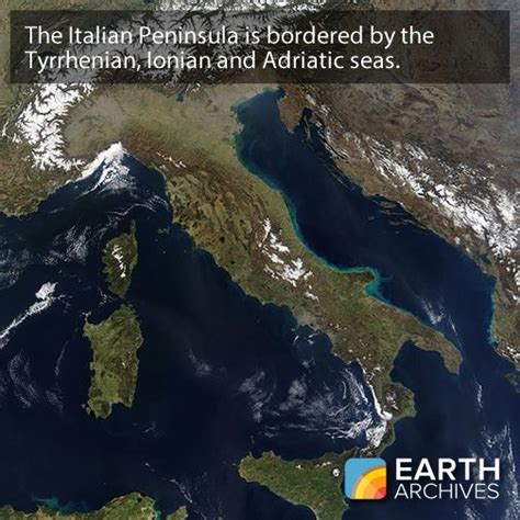 The Italian Peninsula Is Bordered By The Tyrrhenian Ionian And