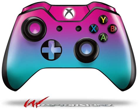 Smooth Fades Neon Teal Hot Pink Skin For Xbox One