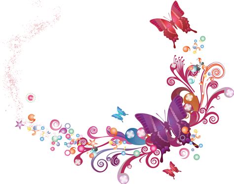 Butterfly Pattern Border Butterfly Frame 1500x1501 Png Clipart