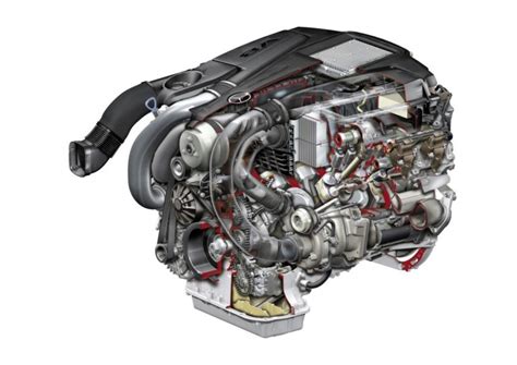 Mercedes Benz Engine Cutaway Drawing In High Quality