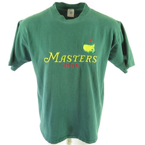 Vintage 90s Masters Golf T Shirt Mens L Delta Usa Made 1995 Green The