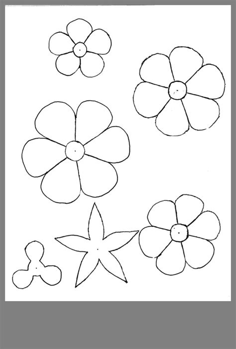 Flower drawing template at getdrawings com free for. Pin by Gary Short on try this | Paper flower patterns ...