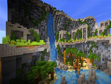 Minecraft Cliff Builds