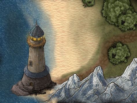 Lighthouse On The Beach Inkarnate Create Fantasy Maps Online