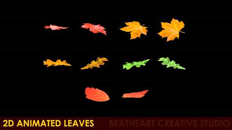 2d Animated Leaves Youtube