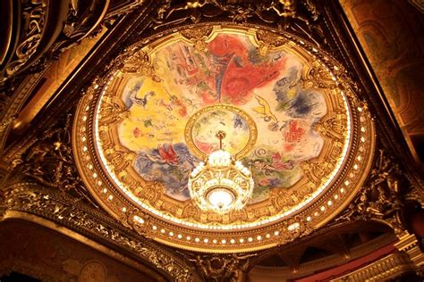 Marc chagall's ceiling for the paris opera house is a great example of the russian artist's sense of musicality and harmony. In Paris Remember to Look Up