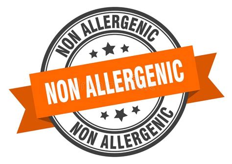 Non Allergenic Stamp Non Allergenic Round Vintage Grunge Label Stock