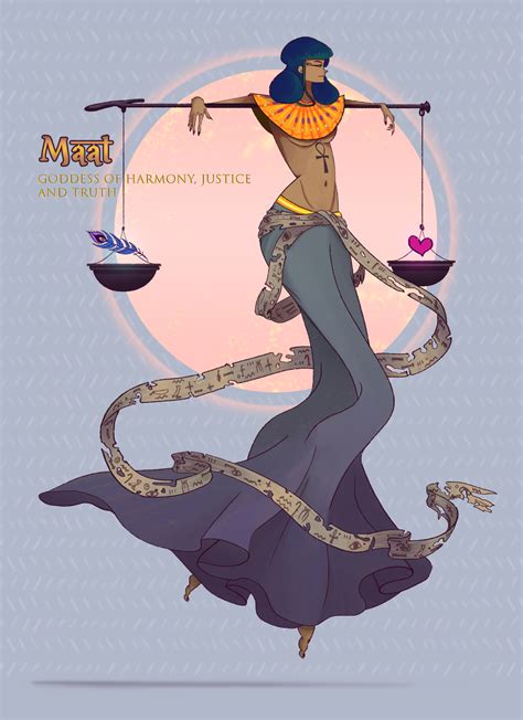 Maat Egyptian Gooddess By Syst Eeem On Deviantart