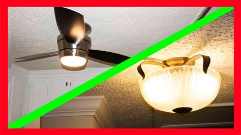 How To Retrofit A Light Fixture To A Ceiling Fan Step By Step Youtube