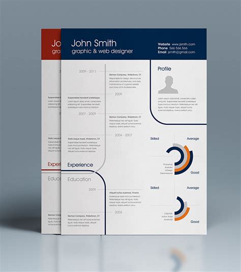 Creative resume design in microsoft word (2020). FREE Clean One-Page Resume on Behance
