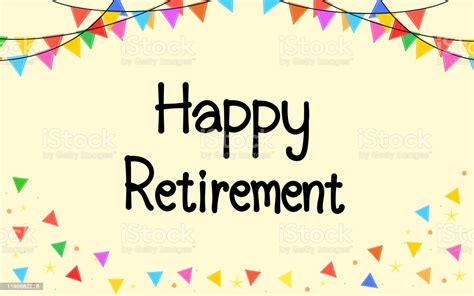 Download Happy Retirement Card Background Stock Illustration By