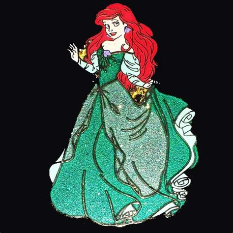 Your Wdw Store Disney Princess Pin Princess Ariel Glitter Dress