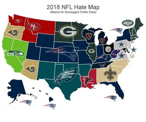 This Map Shows The Patriots Were Americas Most Hated Team In 2018