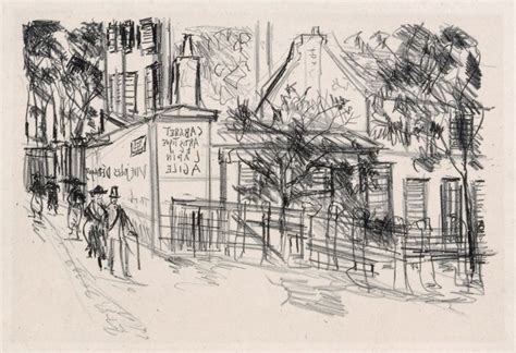 Maurice Utrillo Le Cabaret Du Lapin Agile Lithographie Art