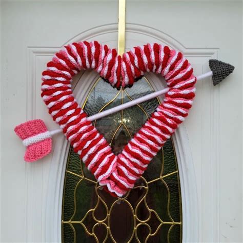 Valentines Day Wreath Free Crochet Pattern Highland Hickory Designs