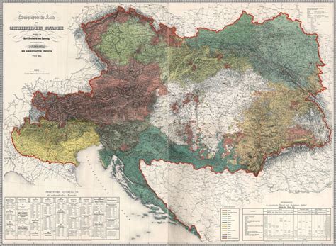 [4798x3517] Ethnic Map Of The Austrian Empire In 1850 Map Porn