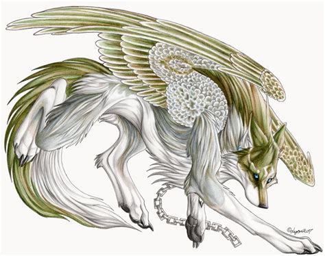 Angel Wolf Guardian Aerindeer28s Angels And Demons Wolf Pack Photo