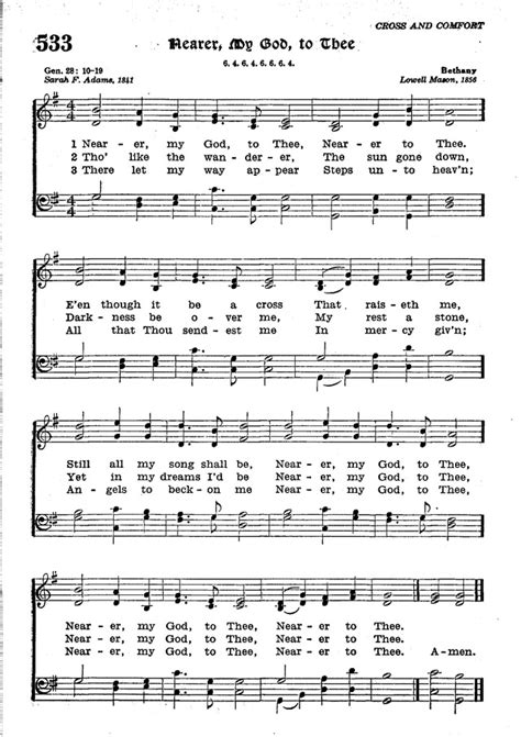The Lutheran Hymnal 533 Nearer My God To Thee