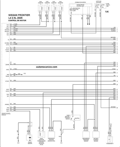 Nissan 2005 Diagramas Esquemas Graphics Vehiculos Motores