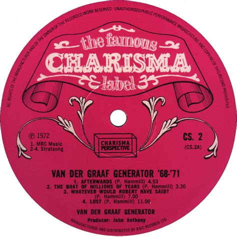Cs 2 Van Der Graaf Generator Rare Record Collector