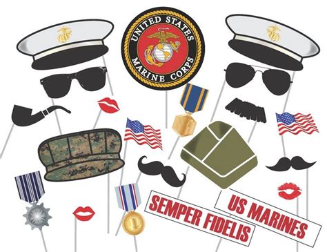 Having someone retire is cause for celebration, a wonderful gift is a bottle of champagne, a cute wine tag is a. US Marines Photo Booth Props 21 Items Goodbye Party Send | Etsy in 2020 | Photo booth props ...