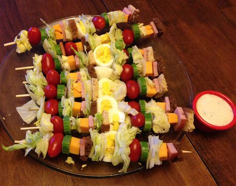 Cold Appetizers On A Stick Recipes Antipasto Skewers A Single Layer