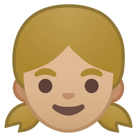 See more ideas about emoji art, emoji drawings, emoji meme. Girl medium light skin tone Icon | Noto Emoji People Faces ...