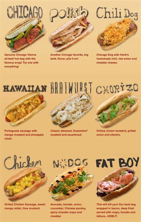Hot Dog Bar Menu Printables Printable Word Searches