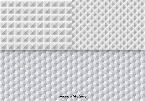 White Geometric Seamless Pattern Vectors 109970 Vector Art