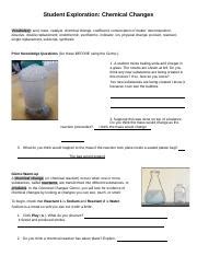 Gizmo answer key pdf results. Chemical Changes Gizmo you will look for evidence of chemical changes by | Course Hero