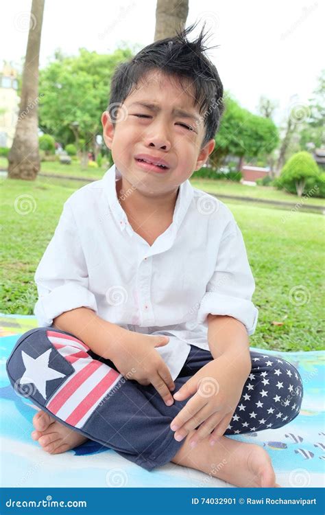 Boy Crying Stock Image Image Of Pain Hunger Discontent 74032901