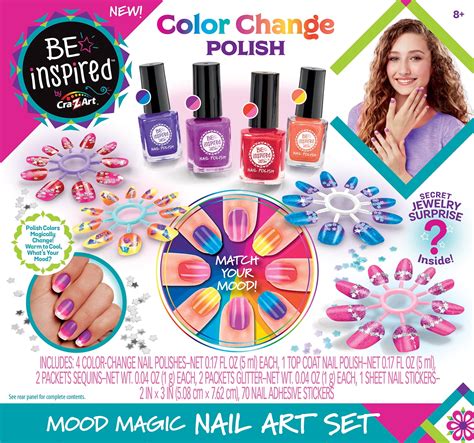 Cra Z Art Be Inspired Color Changing Mood Magic Nail Polish Salon Set