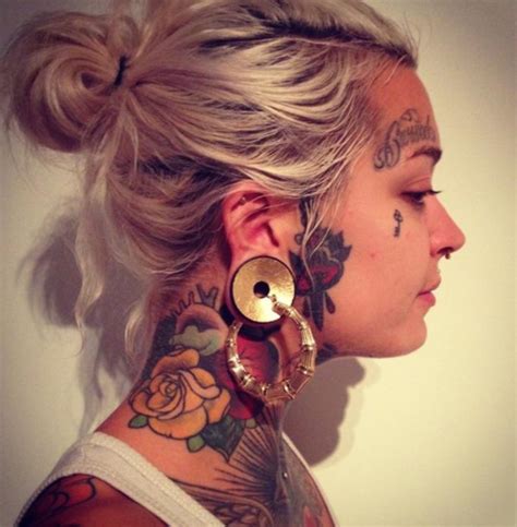 Pin By Shasta Mcnab On Tattoos Face Girl Neck Tattoos Neck Tattoos