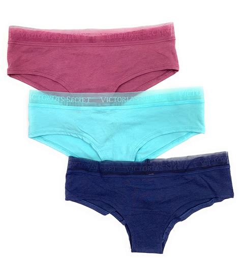 Victoria S Secret Stretch Logo Cotton Cheeky Panties Pack Set Buy Online In India At