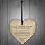 50th Wedding Anniversary Gift For Husband Wife Wood Heart 