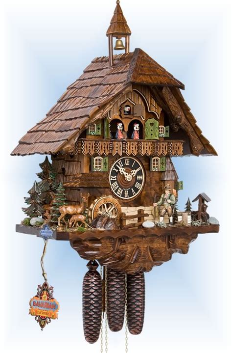 Hones Hunter In Forest Cuckoo Clock 23 Bavarian Clockworks