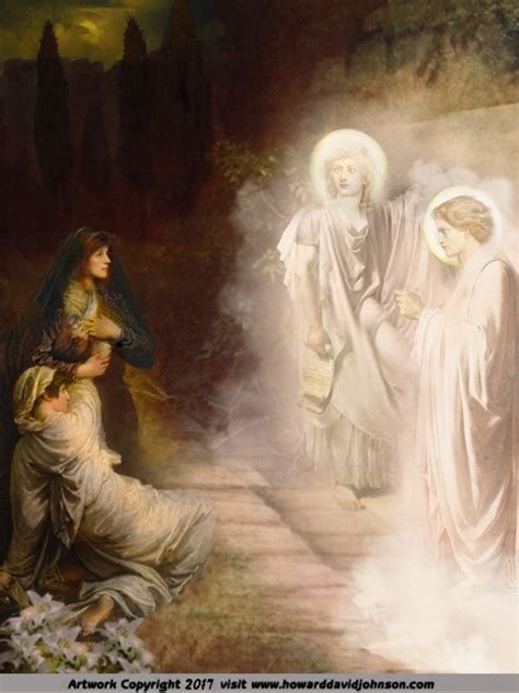 The Angels At The Tomb On Easter John 2012 14 Kjv And Seeth Two