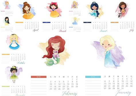 By sally wiener grotta 25 march 2021 we tested the best photo calendars services so that you can pick the righ. Disney Princess 2019 Free Printable Calendar. - Oh My ...
