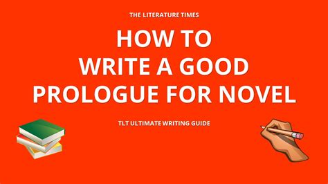 How To Write A Good Prologue For Novel The Literature Times