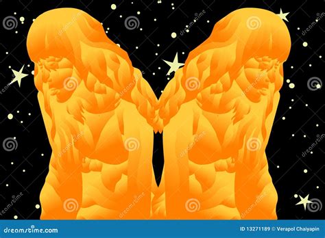 Gemini, the Twins stock illustration. Illustration of twins - 13271189