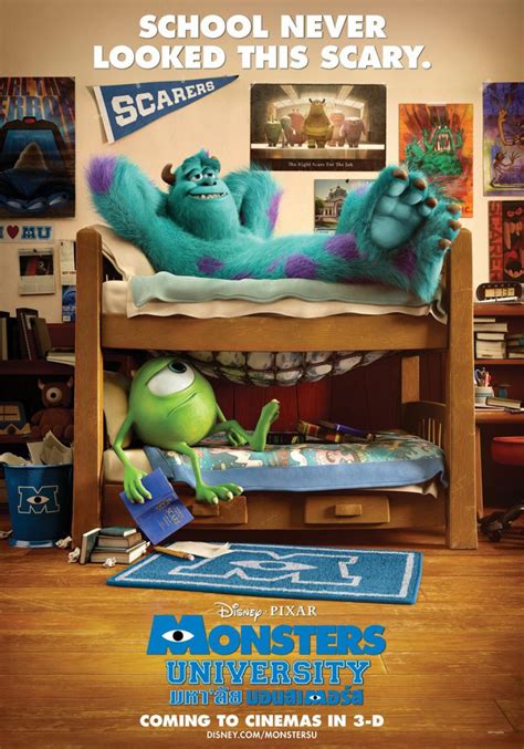 Pixar Corner Monsters University Teaser Posters Hit Web