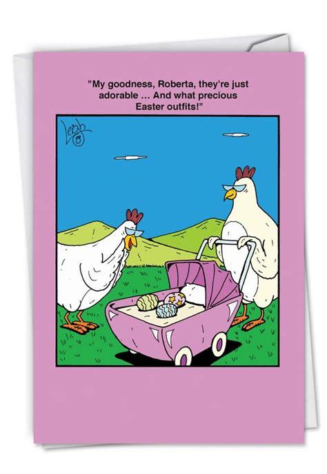Funny Easter Greeting Card By Leigh Rubin From Easter Outfits Cartoon
