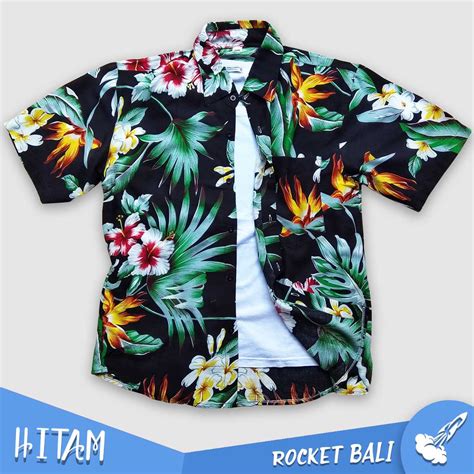 Baju Pantai Pria Kemeja Pantai Baju Motif Hawai Baju Kemeja Motif
