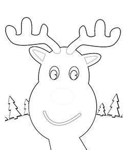 With halloween right around the corner, one reindeer decided it was time to get his antlers ready! FREE PDF: 13 Christmas Reindeer Coloring Pages [Face ...