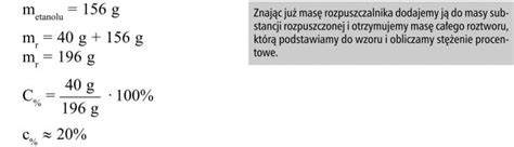 Oblicz Stężenie Procentowe Roztworu Otrzymanego W Wyniku Rozpuszczenia 40 G Substancji W 260 G Wody - Stężenie procentowe - Chemia - Opracowania.pl