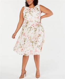  Howard Plus Size Floral Print Fit Flare Dress Reviews