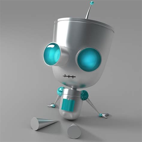 Invader Zim Gir Robot Wallpaper Invader Zim Robot Illustration