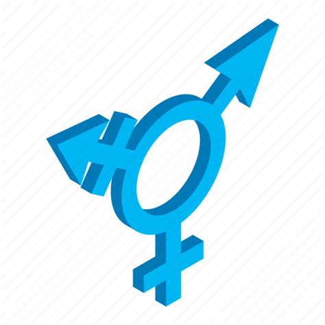 Arrow Bigender Bisexual Gender Isometric Man Sexual Icon