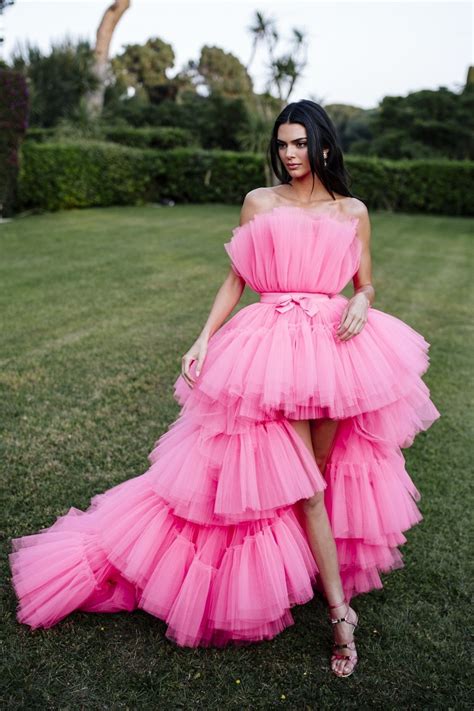 Pin By Signor G On Fashion Pink Tulle Dress Tulle Dress Jenner Outfits